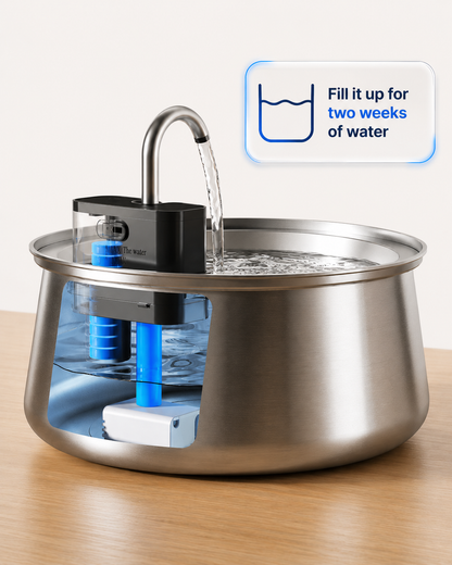 Snuffle™ Water Fountain Stainless Steel 2.0